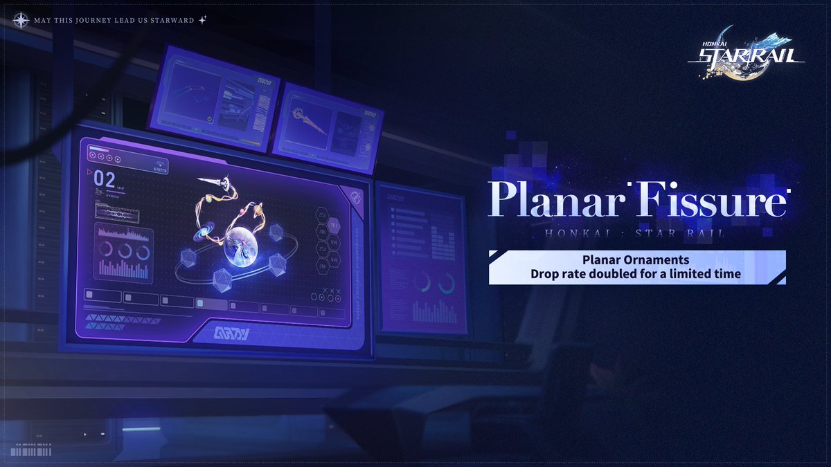 honkaistarrail's tweet image. Planar Fissure Event: Planar Ornaments Drop Rate Doubled for a Limited Time
During the event period, you'll receive a certain number of double reward opportunities when challenging the Simulated Universe or Divergent Universe.
▌Event Period
2025/07/16 04:00:00 - 2025/07/28…