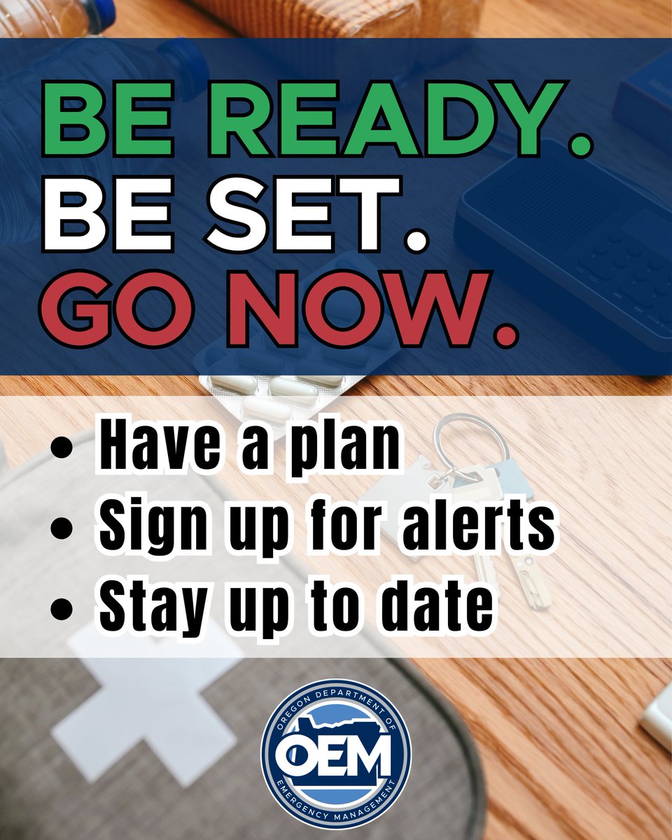 OregonOEM's tweet image. DYK right now, 6,130 people in Oregon are under evacuation levels due to wildfire threats? 🔥
Find stats here arcg.is/0ej9er1
🚨 No emergency waits for you to be ready.
✅ Sign up for alerts ORAlert.gov