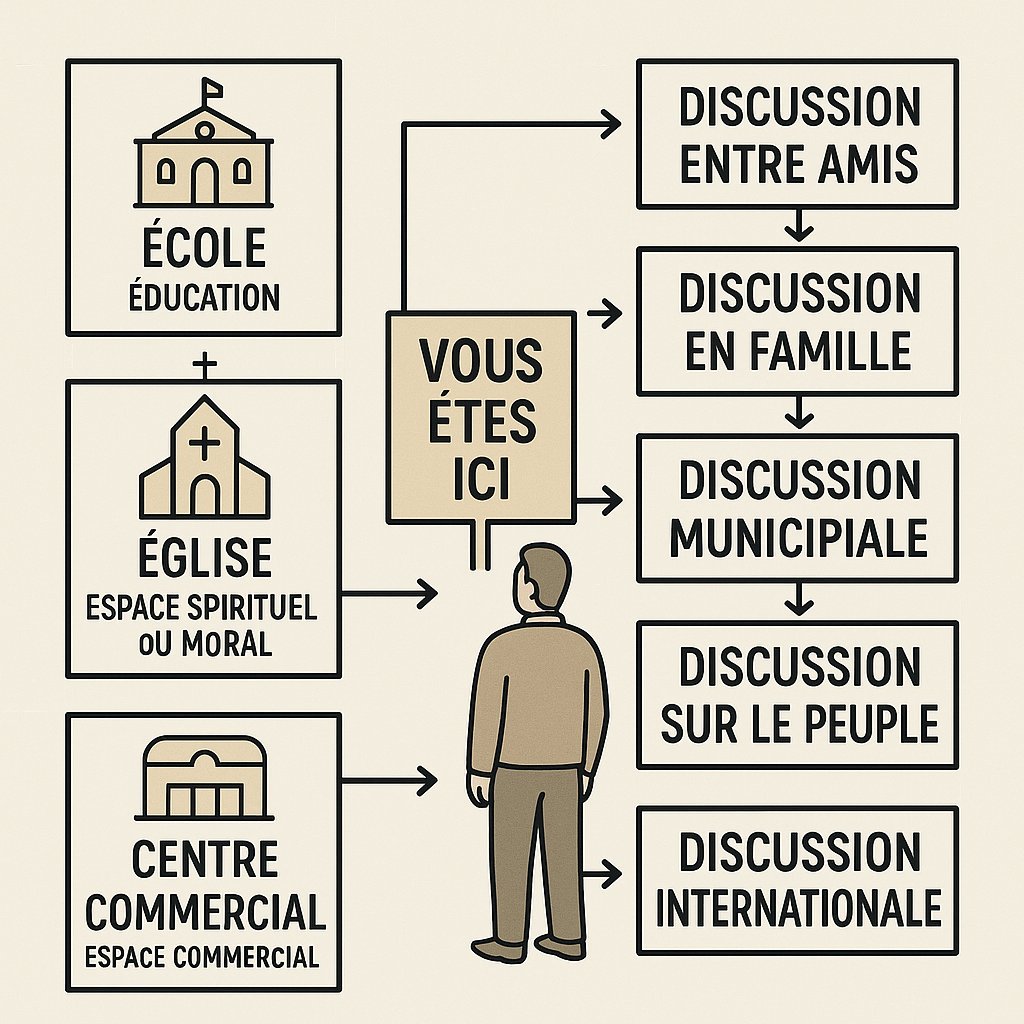 RevHeille's tweet image. Bienvenue au Québec, laissez nous vous guidez:
Carte des Zones de Discussion Sociale.
À qui ou de quoi voulez-vous parler?
Ici, vous êtes au Québec et nous parlons français.
Si c’est à un ami → en français.
Si c’est à un citoyen d'une de nos villes → en français.
Si…