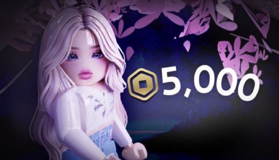 5,000 #robux giveaway 
ends in 5 Days 

• follow me 🔔
• like &amp; retweet