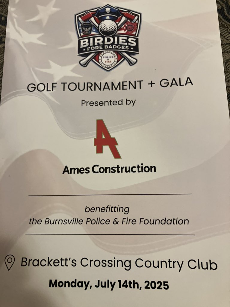 thauserkstp's tweet image. A great night raising money for Burnsville Police and Fire Foundation. Burnsville Fire Chief BJ Jungmann and Deputy Police Chief Matt Smith talked about how the two departments have grown closer since two police officers and one firefighter/paramedic were shot to death in 2024 🙏