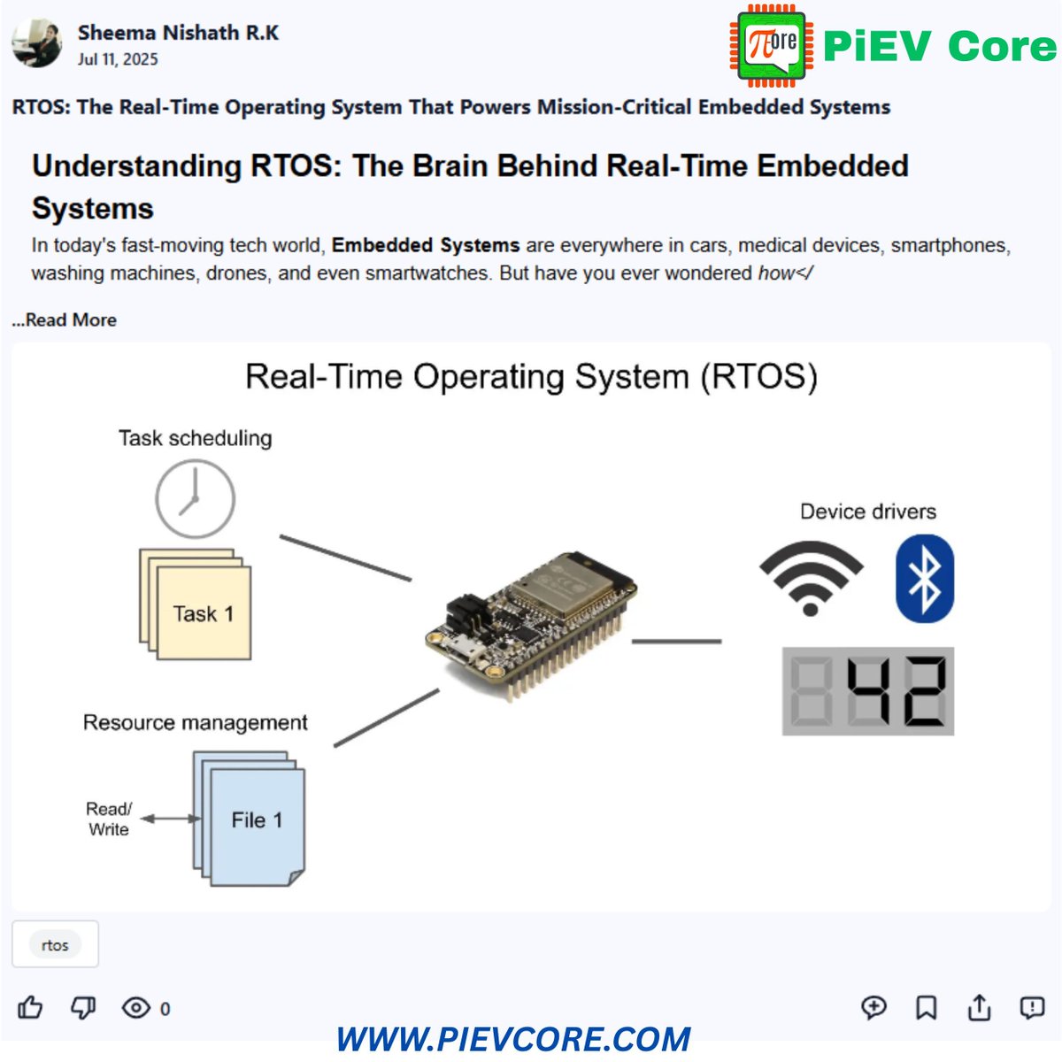 PievCore's tweet photo. Understanding RTOS: The Brain Behind Real-Time Embedded Systems

👉 Download Now on Google Play
🔗 https://t.co/eVzhxq6OTp
👉 Explore tutorials &amp; deep dives:
🌍  https://t.co/GFAF874Sh5

#Automotive #EmbeddedSystems #RTOS #RealTimeOperatingSystem #AutomotiveSoftware https://t.co/UFCrtljHuW