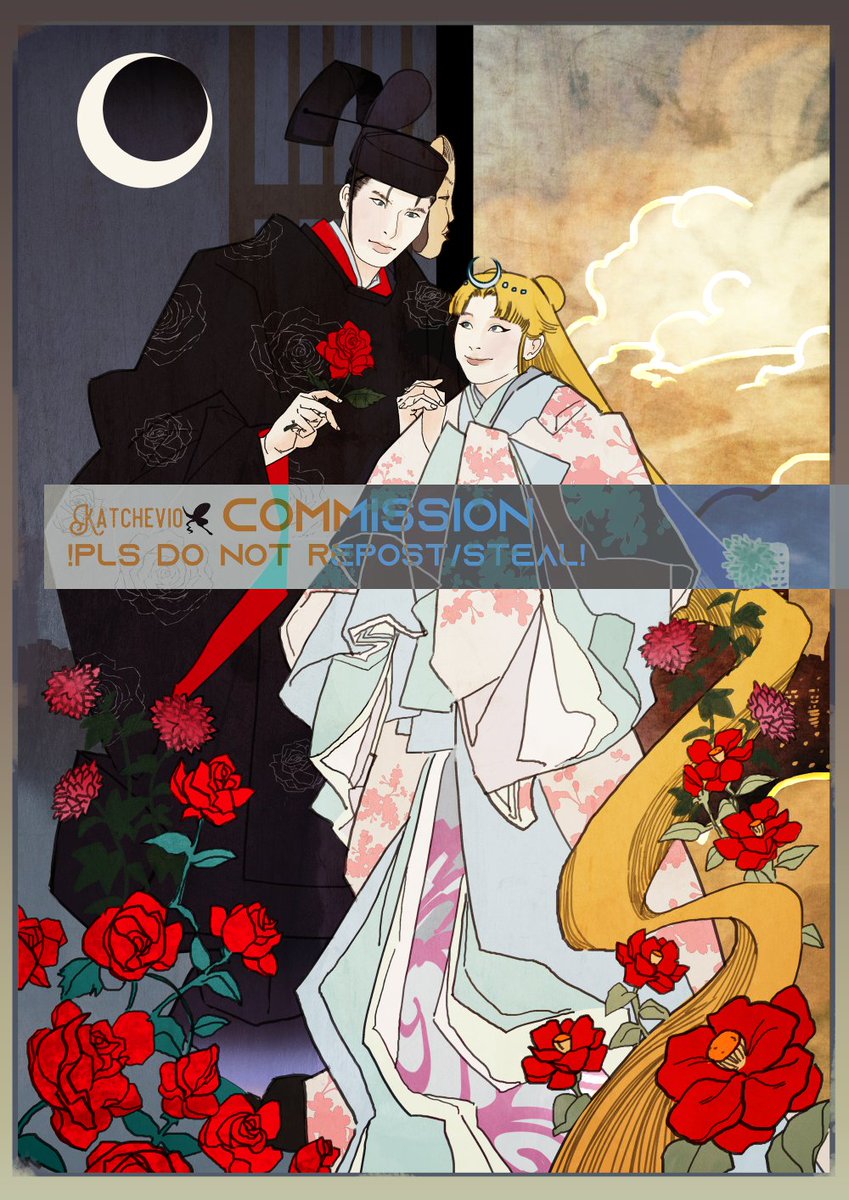 katchevio's tweet image. 🌙
Commissioned under the ukiyo-e tier by my good friend 💙
Thank you so much ✨
I'll be putting it in my INPRNT account if anyone is interested in prints.
Commission slots are Open✨