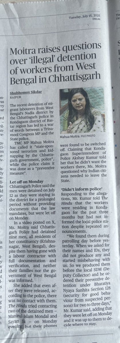 So Indians have to inform the local police station whenever they visit any place in India? New rule?