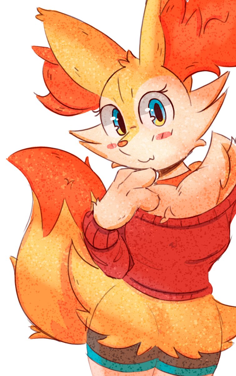 Se1tDraws's tweet image. A little Braixen doodle!