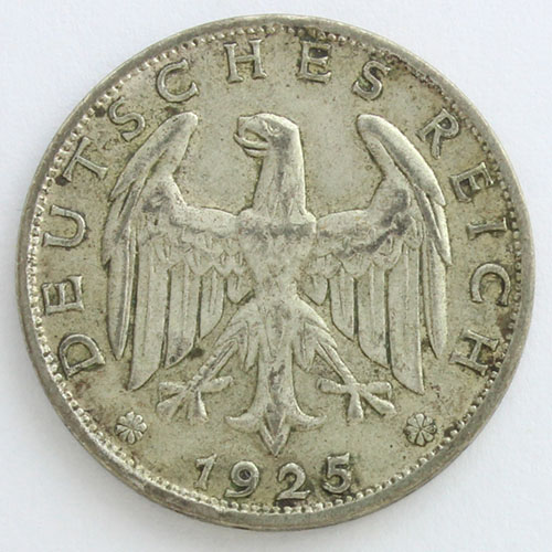 ドイツ1921年 25マルク 布幣 ドイツのハイパーインフレ