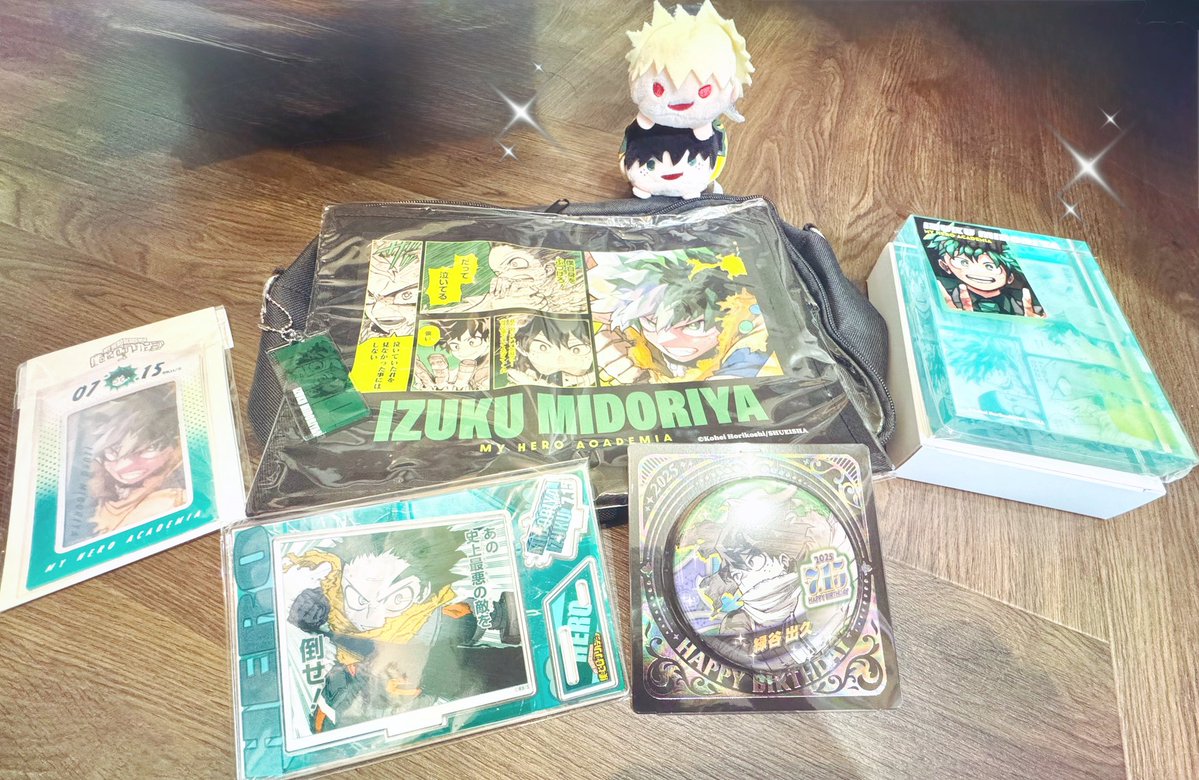 sheeeeeeep62's tweet image. 届いたおめでとうー💚🥳ハマるの遅かったからこれで念願の二人揃えるやつ出来るねよかったねkちゃんがずっと待ってたよizkが生まれてくるの