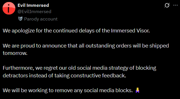 immersedVR's tweet image. evil immersed be like