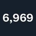 I like 6969 followers
