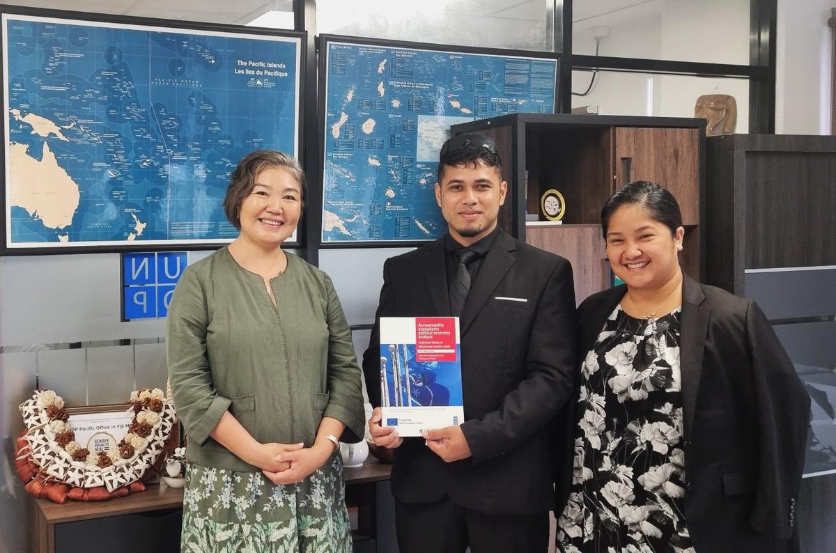 UNDP_Pacific's tweet image. Private sector & youth are key to the accountability ecosystem in the Federated States of Micronesia. This morning, we discussed new research by Mahoney Mori & La Trobe Uni under the @EUPasifika-supported Vaka Pasifika project.
🔗 Read the report: zurl.co/TQO01