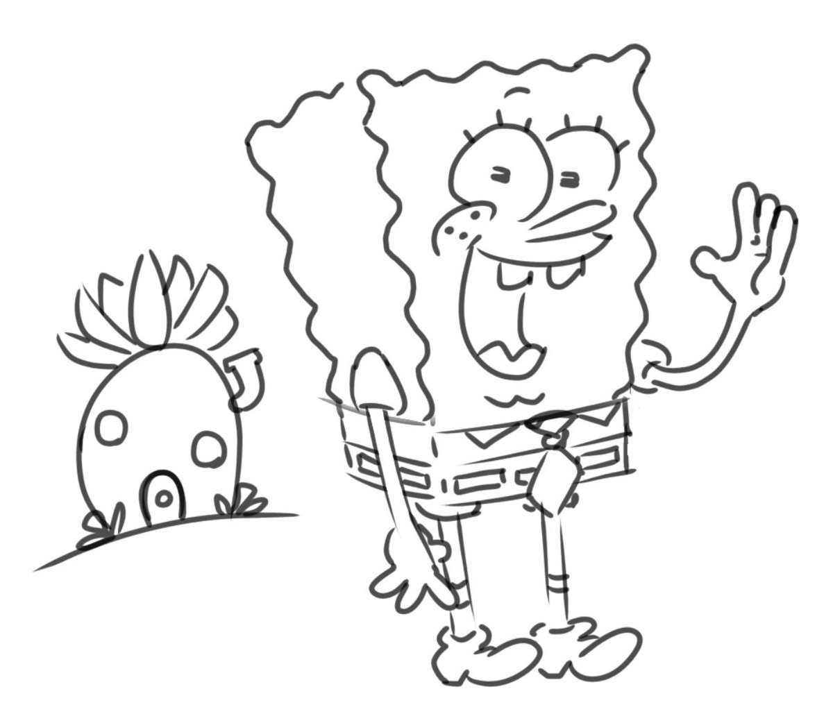 Happy Birthday SpongeBob!!!! #SpongeBob #art