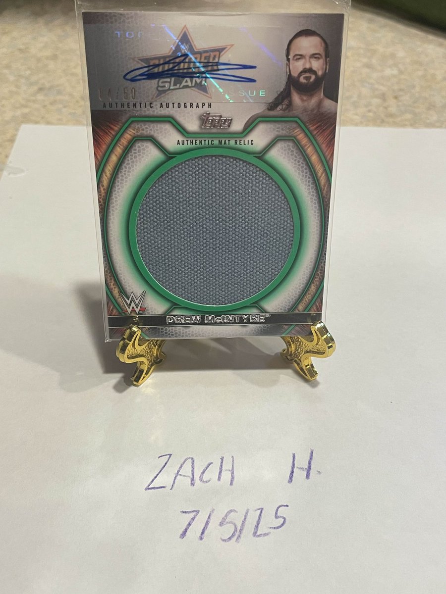 HuffCards's tweet image. On FB for same price. Let’s see who snags first…
$25 SHIPPED bmwt
Drew McIntyre /50
Roman Topps Now