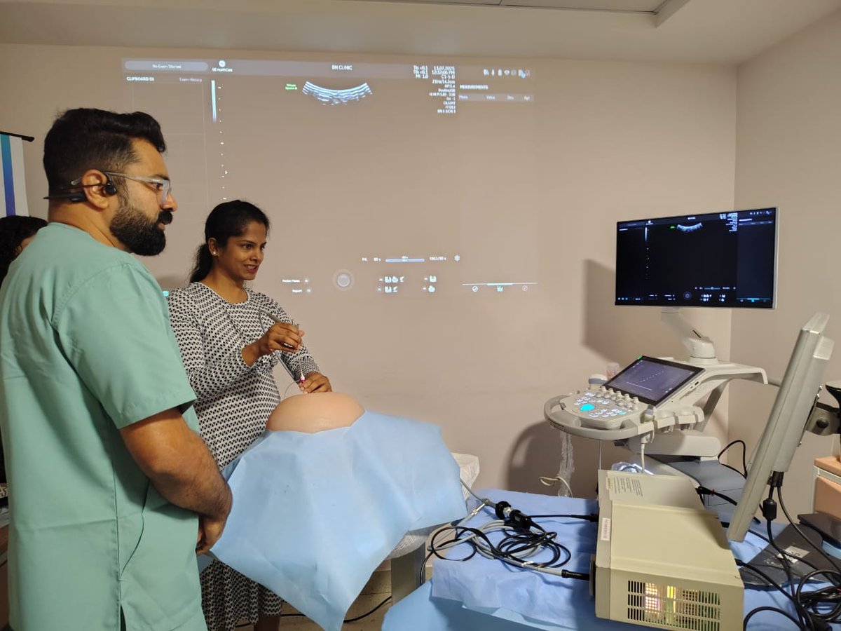 O_Simulation's tweet image. Finding a problem in the womb is just the beginning. 
#SWIFT Sensitization Workshop in #FetalTherapy 2025 by @OEdusphere , @GEHealthCare  &amp;amp; @O_Simulation  trains #medclinicians in life-saving skills like Amniocentesis, CVS, IUT, TTTS Laser, RFA—using Made-in-India simulators.