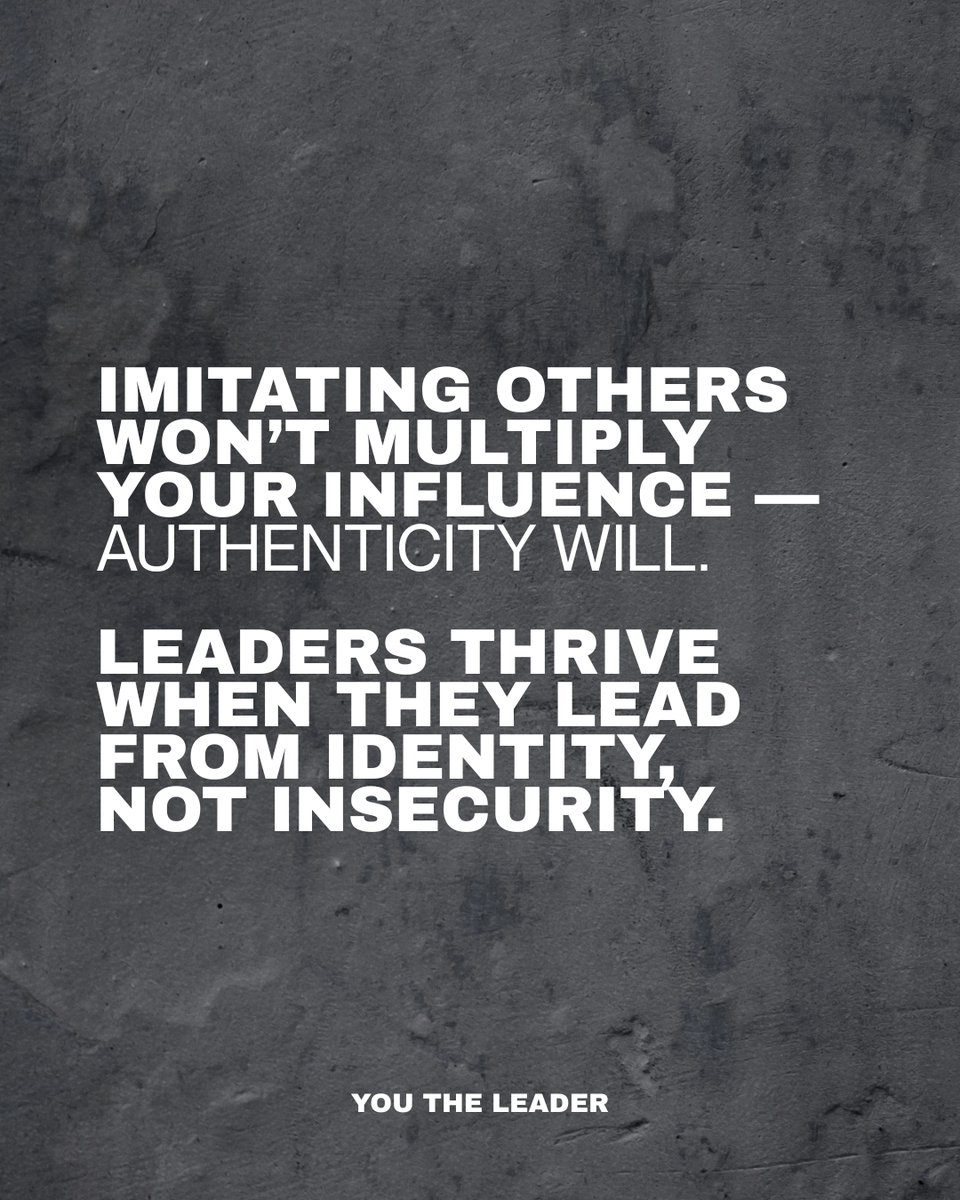 Insecurity will sabotage influence.

Read more in You The Leader
philpringle.com
