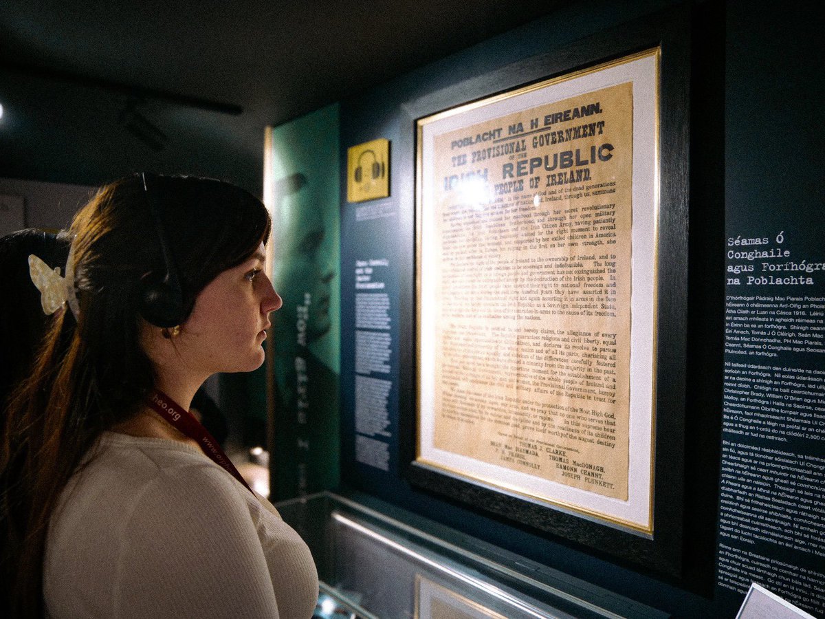 JamesConnollyVC's tweet image. 🔎Did you know that we have an original 1916 Proclamation in Áras Uí Chonghaile?
🔸Kindly on loan as part of the Pat O’Hagan Collection
See this and more on the James Connolly Experience!
🔗 arasuichonghaile.com/tickets/
