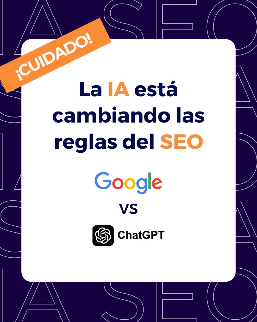 La IA ya le pisa los talones a Google: su tráfico cae un 2% y las búsquedas en IA son 4,4 veces más efectivas. Para 2028  los buscadores IA superarán a los tradicionales.

El SEO clásico ya no basta: entiende cómo IA y algoritmos priorizan contenidos para seguir siendo visible.