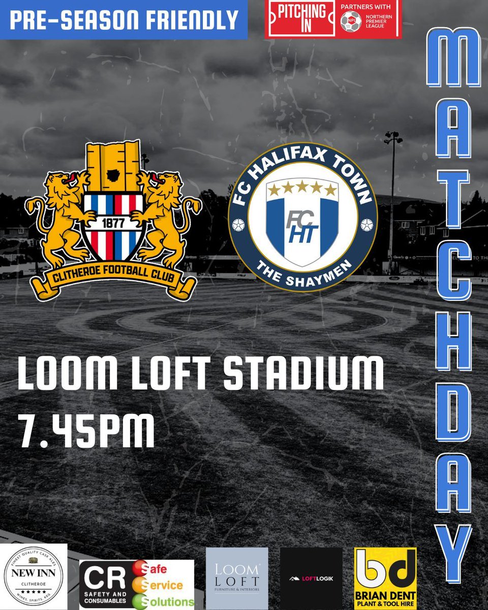 😍 𝙼𝙰𝚃𝙲𝙷𝙳𝙰𝚈 

We are finally at home! 

🆚 FC Halifax Town
🏟️ The Loom Loft Stadium
⏰ 7.45PM K/O

👕 Don't forget you can pick up your brand new Home Shirt from the Club Shop this evening! 

#ForwardTogether