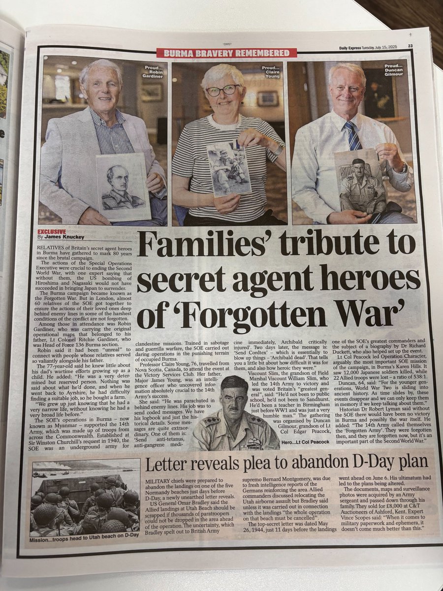 Today's Daily Express 🫡
<a href="/richard_duckett/">Dr. Richard Duckett</a> <a href="/robert_lyman/">Robert Lyman 🇺🇦</a> <a href="/chiselbury/">chiselbury</a>  <a href="/SimonLeney/">Simon Leney</a>