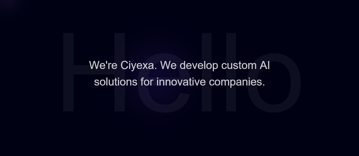 Ciyexa_AI's tweet photo. something big is coming 👀
not just another token. not just another AI.
this is Ciyexa — and it’s about to change everything. https://t.co/zQ7GunIgud