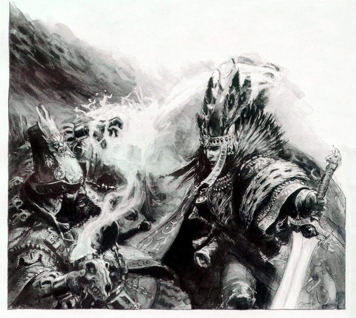 maxstaxidermia's tweet image. I always loved this piece. Fantasy magic was just so good.
Paul Dainton I think?