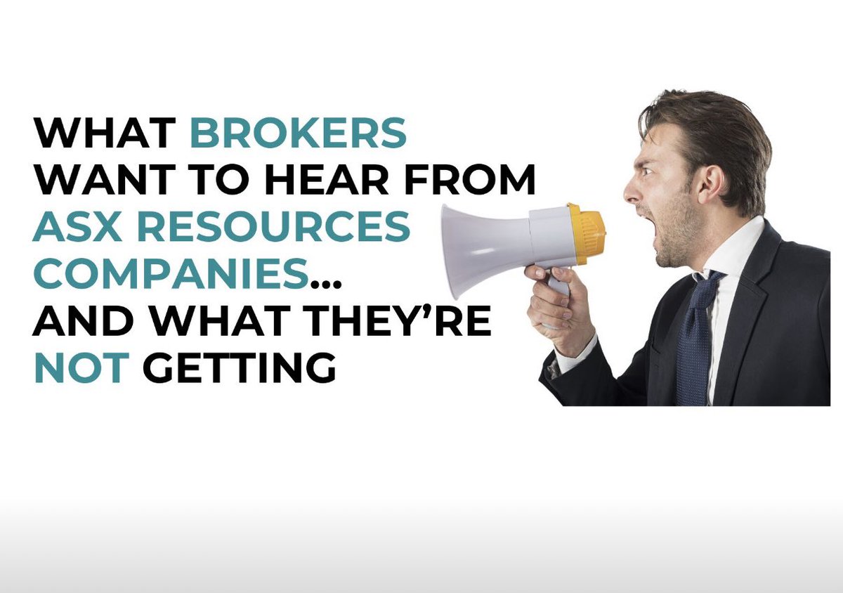 NarratIR's tweet image. Trying to pitch a stock and getting stuck between "world-class" clichés and 12-page geology decks… we feel you.
We’ve published a short read on the 3 things brokers and corp advisors want—but rarely get—from listed resources companies. It’s fast, useful, and built from the real…