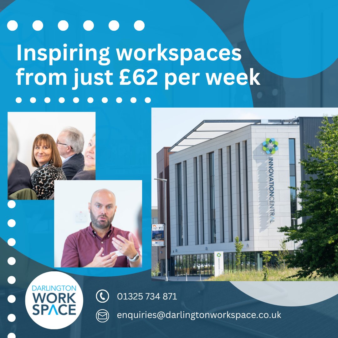 Innovation Central is the newer of our two site-based at Central Park, offering state-of-the-art lab and office spaces fit for purpose 🧪

pulse.ly/60drabx4er

#darlington #businessspace #workspace #officespace #biccoworking #officelife #durham #teesside #businessgrowth