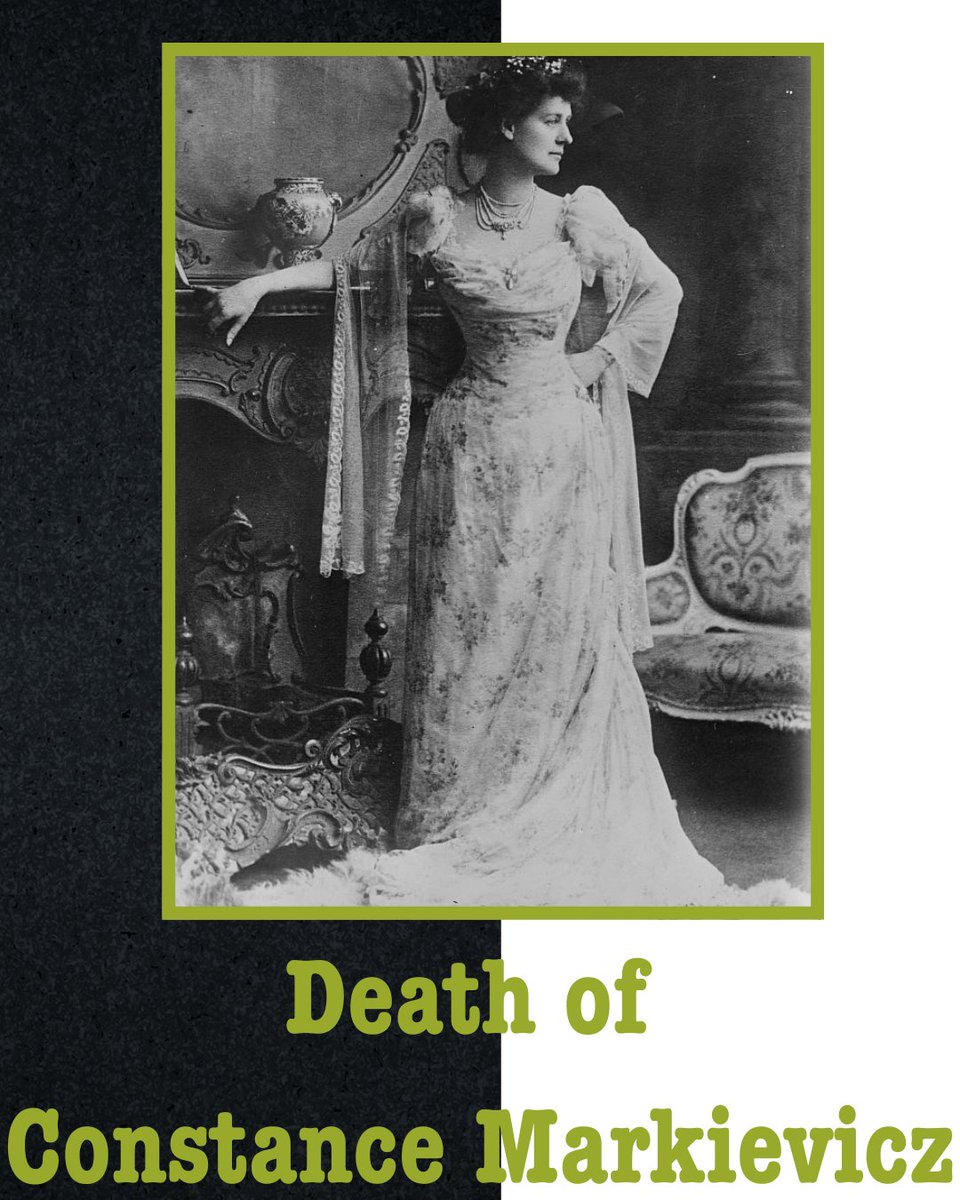 #OTD in 1927, Constance Markievicz died. 

One of the most well-known and influential of Irish revolutionaries, she took part in major events from the cultural revival to the Easter Rising and more besides.

To learn more about how her life shaped Ireland, visit the GPO Museum.