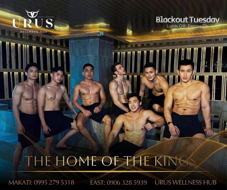 UrusWellness's tweet photo. 𝗕𝗟𝗔𝗖𝗞𝗢𝗨𝗧 𝗧𝗨𝗘𝗦𝗗𝗔𝗬
Dare to unwind in total darkness — only at URUS.
📞Makati: 0995 279 5318
🗓️Open daily: 3pm-4am
📌 Urus Wellness Hub

📞East: 0906 328 5939
🗓️Open daily: 3pm-3am
📌 Manifest Wellness Lounge https://t.co/3Ao3jpRE6D