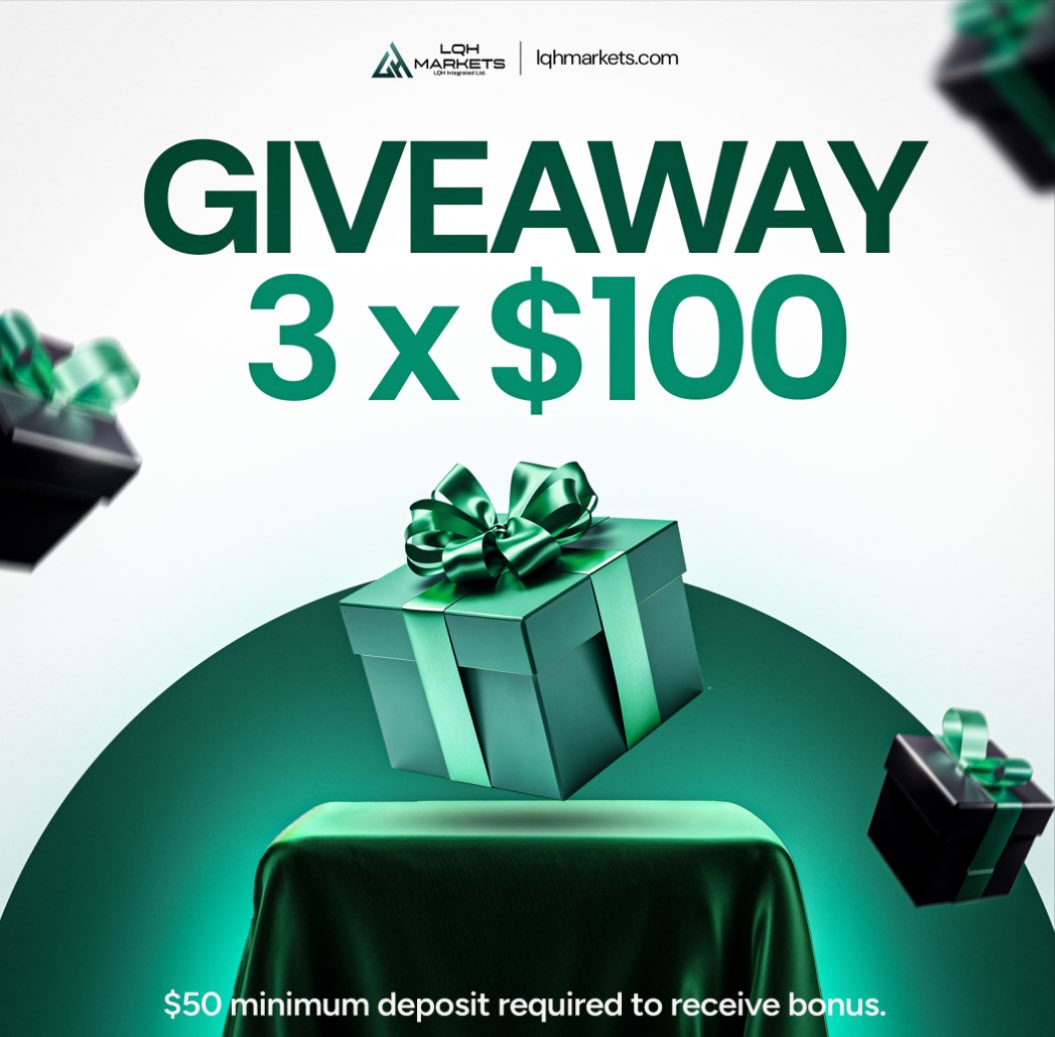 🎁 Giveaway Time 🎁

$100 X 3 giveaway 
  
To ener follow 👇

 <a href="/LQHMarkets/">LQHMarkets</a> , <a href="/Abubakariguri/">Guri~FX</a> 

Like, Retweet 

Tag 3 traders

72h using TheXpicker