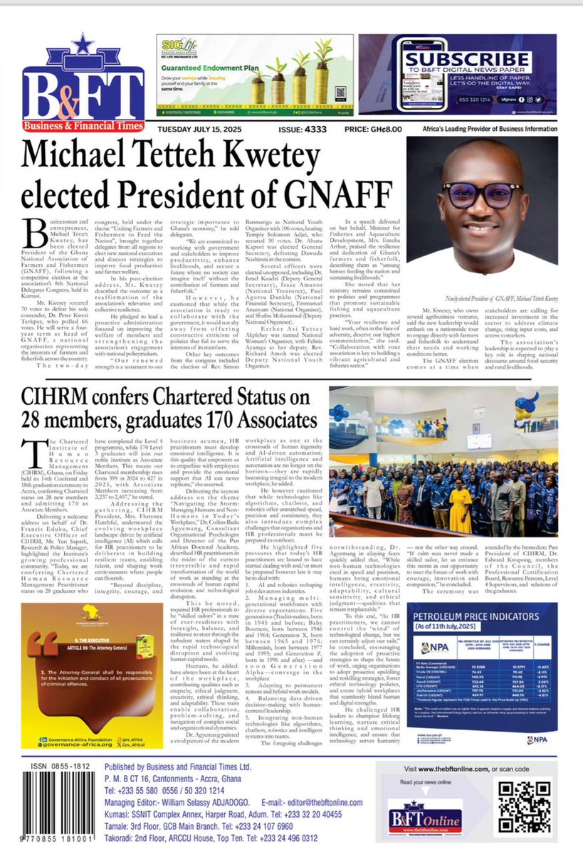 Chartered Institute of Human Resource Management (@cihrmghana) on Twitter photo 