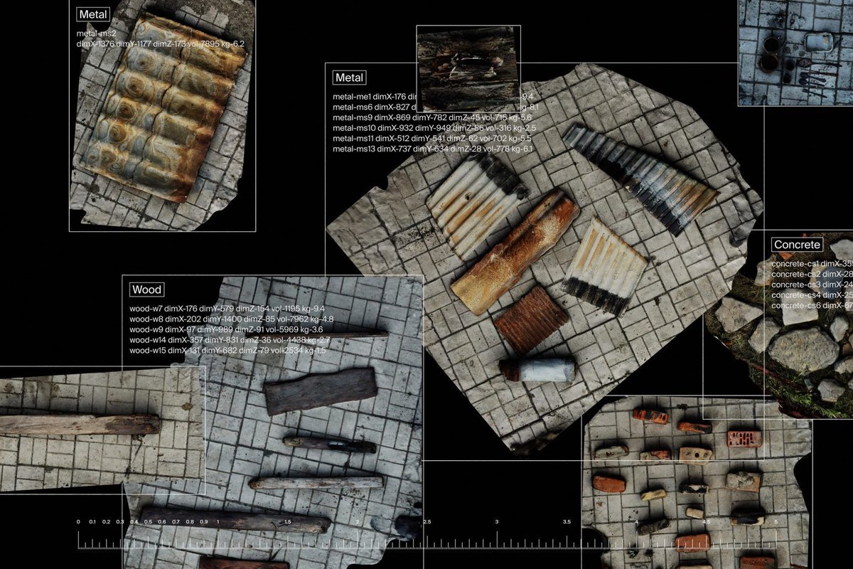 ShropsArchitect's tweet image. Circularity on the Edge AI finds reusable materials in rubble of Ukrainian buildings buff.ly/elE0gpA via @dezeen