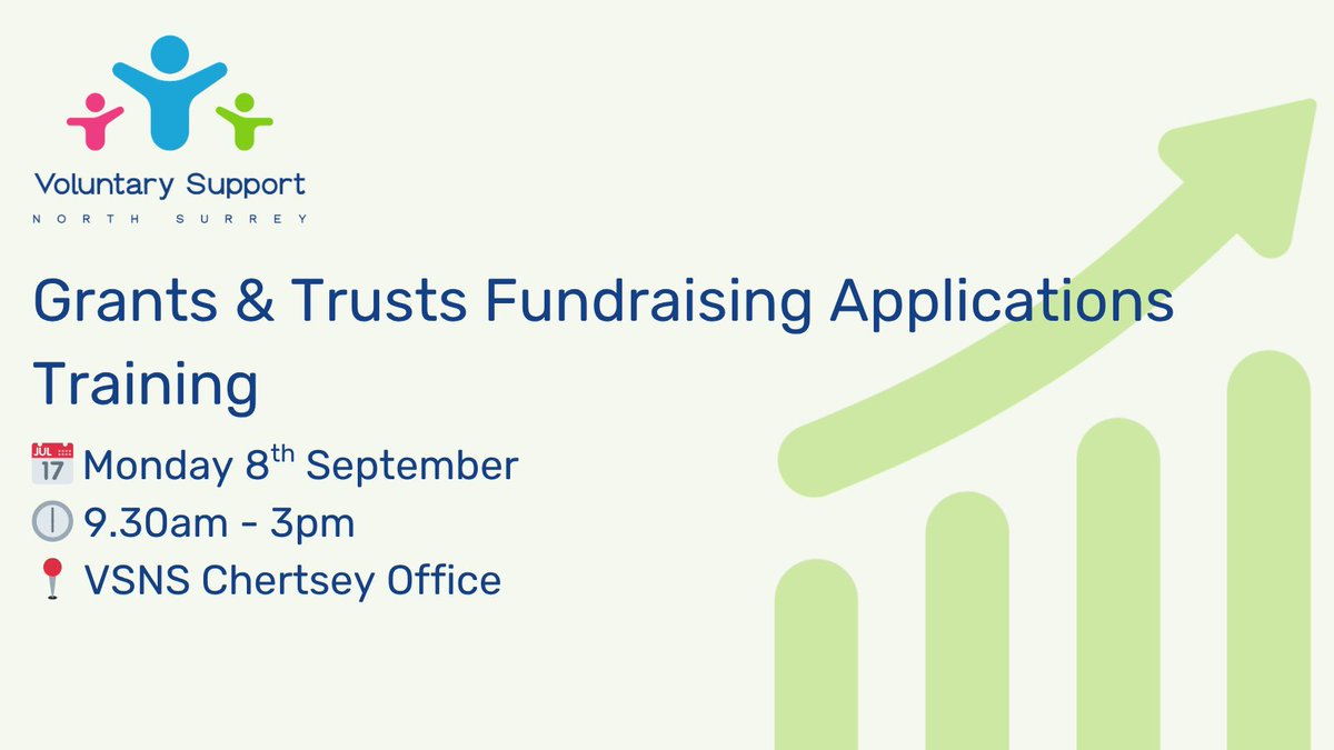 📢 Join us Mon 8 Sept for our popular Grants &amp; Trusts Fundraising Training!
Learn how to:
✅ Research your needs
✅ Plan &amp; measure impact
✅ Finding funders
✅ Structure applications

Follow this link to book your space👇
voluntarysupport.org.uk/events/