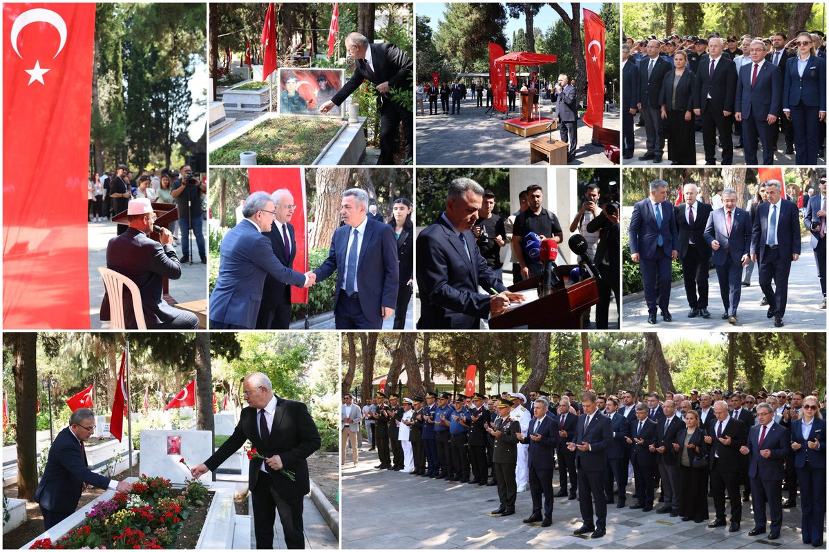 universitemDEU's tweet photo. 🇹🇷 #15TemmuzDemokrasiveMilliBirlikGünü vesilesiyle Kadifekale Şehitliği'nde İzmir Valisi Dr. Süleyman Elban ve il protokolünün katılımıyla düzenlenen anma programına katıldık.

Rektörümüz Prof. Dr. Bayram Yılmaz ile Rektör Yardımcımız Prof. Dr. Hamdi Şükür Kılıç’ın hazır bulundukları törende, Kur’an tilaveti sonrası dualar edilip şehitlerimizin kabirlerine karanfiller bırakıldı.

15 Temmuz’da canlarını feda eden şehitlerimizin aziz hatırasıyla tüm şehitlemizi rahmetle anıyor, gazilerimize şükranlarımızı sunuyoruz. 🇹🇷

@izmirvaliligi