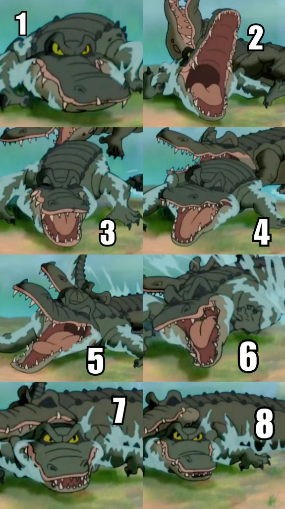 TARZANEDIT18's tweet photo. Here is the 8-image sequence of the crocodile on the left with his irresistibly, inviting, seductive and irresistibly sexy look that will make that wild slut Tarzan's cock really hard🥵🍆😍 #tarzan #sluttarzan #wildslut #tarzancock #cum #cockhard #crocodilesexy #crocodileleftsexy https://t.co/iqCzXucsiS