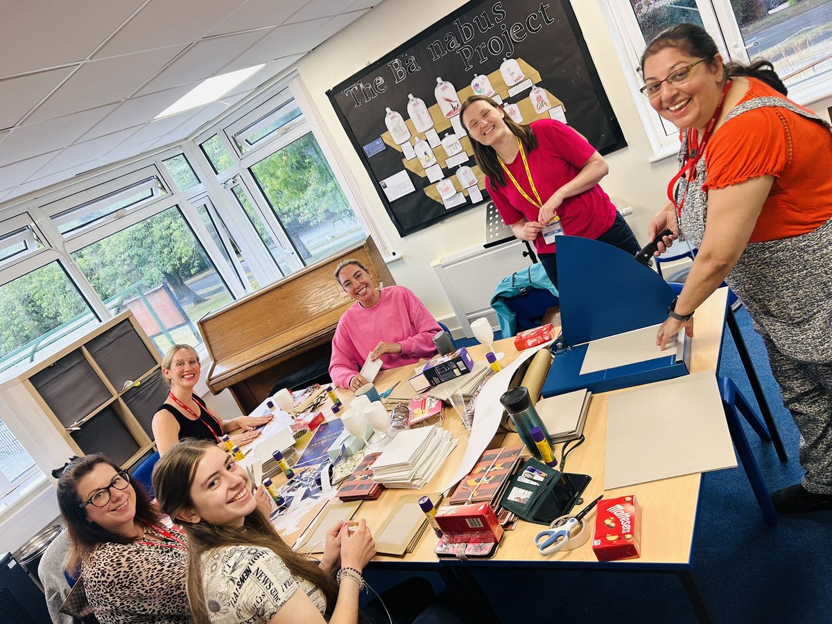 A huge thanks to our fabulous Bookmaking Crew who have made enough handmade books for every child in school to use in the Autumn term. What a dream team! They’re off for a well-earned break but will be back in September if you’d like to join them!