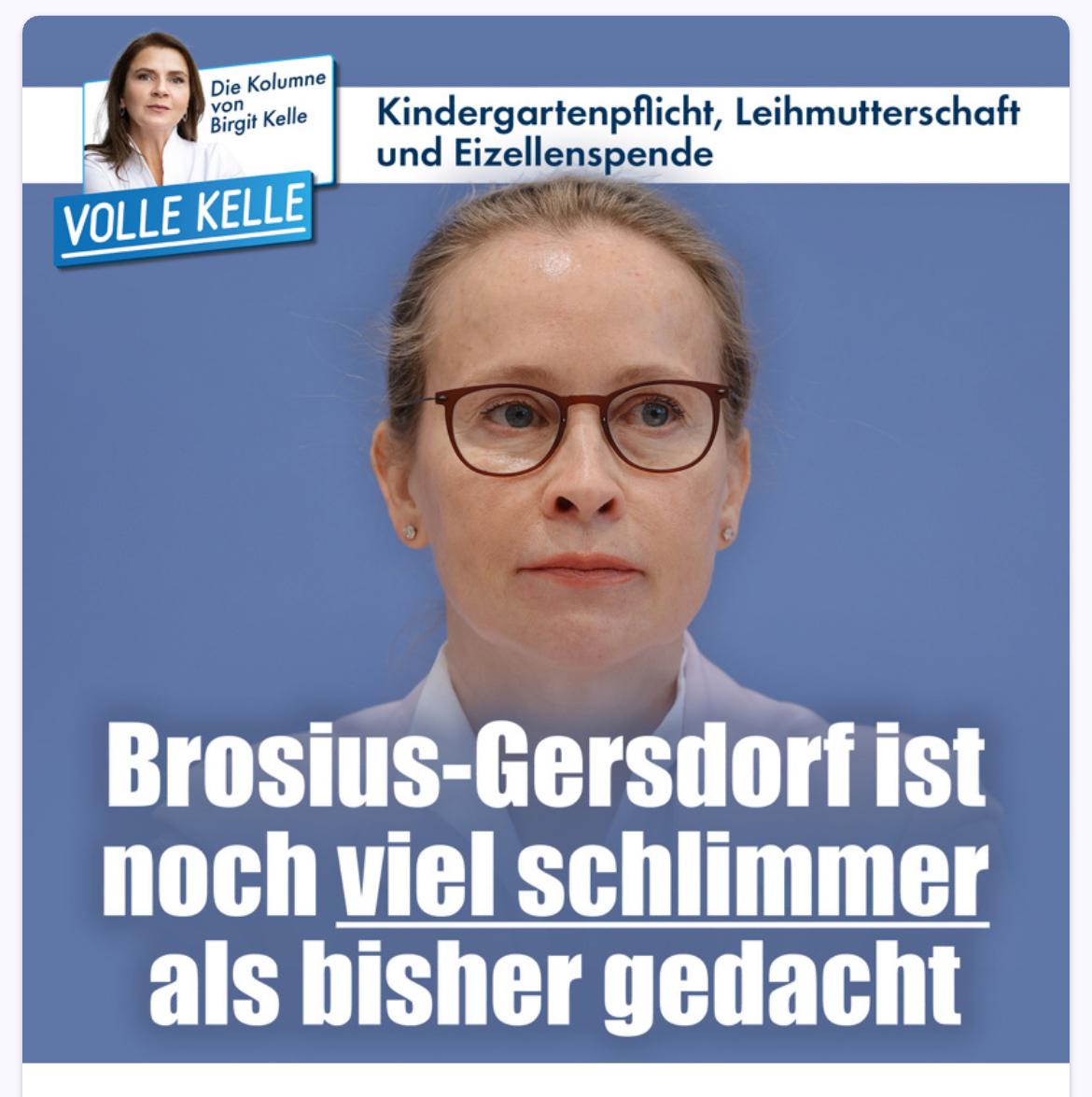 Es ist ja nicht nur das seltsame Verständnis von Menschenwürde - Legalisierung der Leihmutterschaft, Abschaffung der Witwenrente,  Kindergartenpflicht, Impfpflicht, Abschaffung Ehegattensplitting,  Abschaffung der kostenlosen Krankenversicherung für Ehepartner, neues  Erbrecht