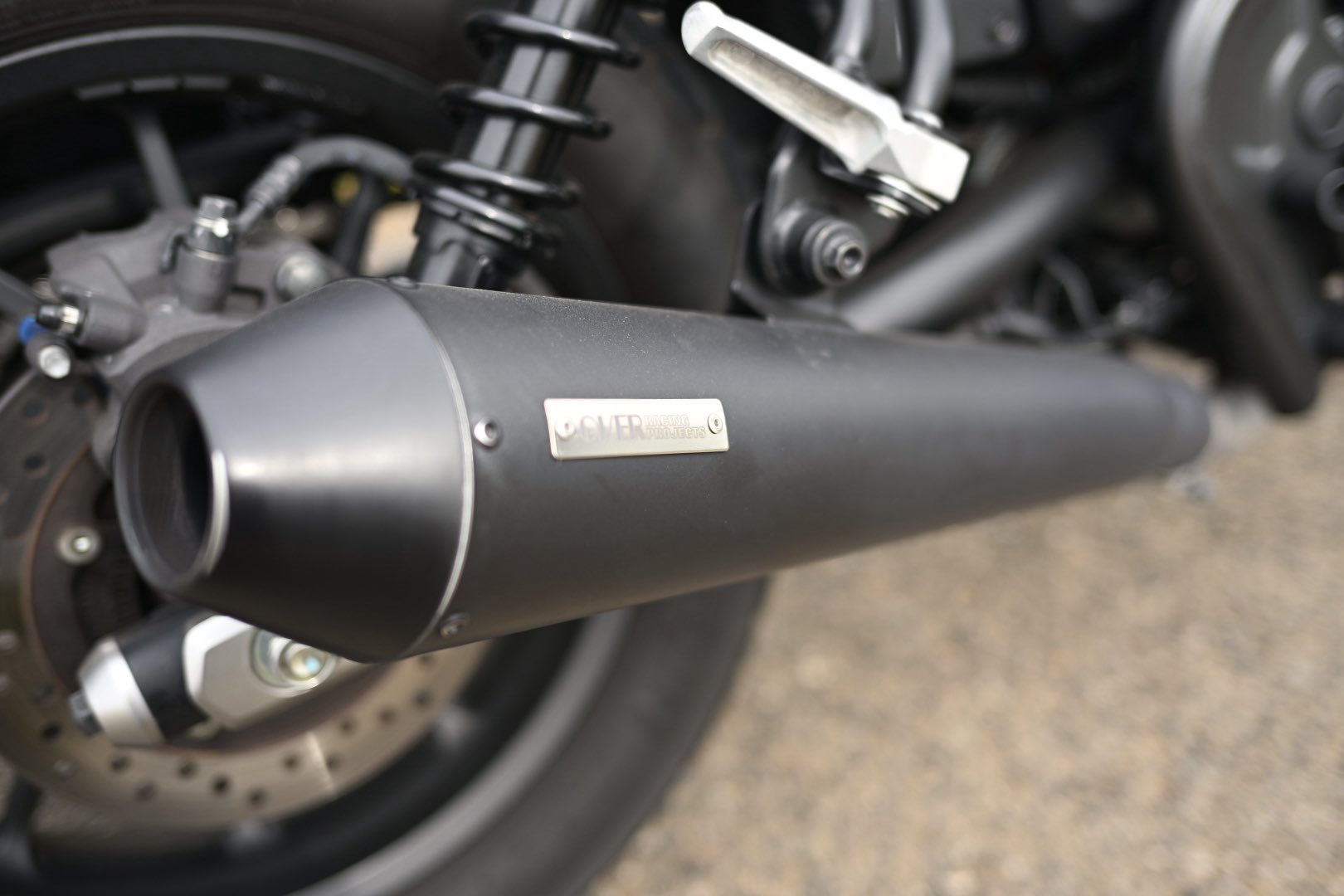 OVER Racing Projects マフラー マットブラック フルチタン メガホン 4-2-1 エンド焼き有 ZX-25R/SE(20