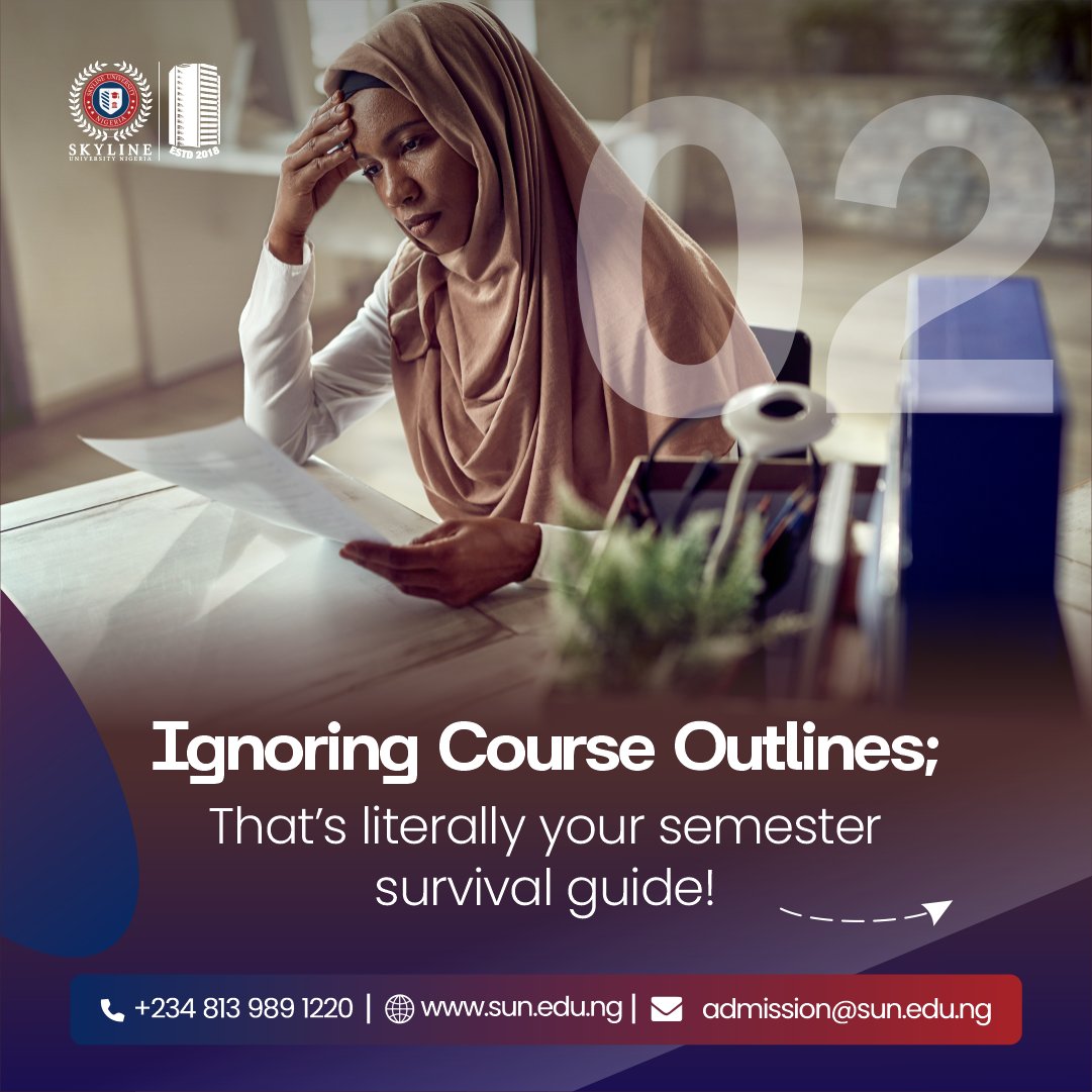 SkylineUNigeria's tweet image. New students? Or preparing to resume again?
Avoid these rookie mistakes and set yourself up for success from day one!
🎓 Ready to thrive this semester? 
#campusguide  #skylineuniversity