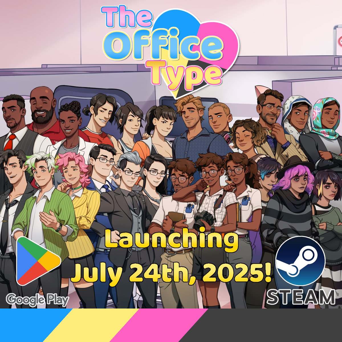 TheOfficeTypeVN's tweet image. We have Steam approval! The Office Type is launching on July 24th at 10 AM Central. Get ready to add love to your resume!
#indiedev #datingsim #visualnovel
