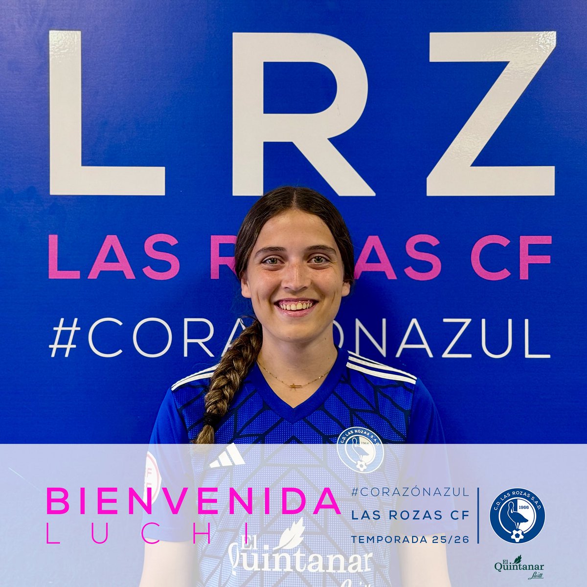 Las Rozas CF (@lasrozas_cf) on Twitter photo PRIMER EQUIPO| 🫡 Luchi se incorpora a nuestro <a href="/LRZFEM/">LRZFEM</a> de <a href="/Aitor_JS/">Aitor Jimenez</a> de cara a la 25/26.
🤗 La lateral derecho/central llega procedente del <a href="/TORRECF/">Torrelodones CF British Montessori</a>.
😍 Con muchas GANAS de verla defender el escudo de la familia #CorazonAzul en un ilusionante año.
#CorazonAzul | 💙
#diverXiOn PRIMER EQUIPO| 🫡 Luchi se incorpora a nuestro <a href="/LRZFEM/">LRZFEM</a> de <a href="/Aitor_JS/">Aitor Jimenez</a> de cara a la 25/26.
🤗 La lateral derecho/central llega procedente del <a href="/TORRECF/">Torrelodones CF British Montessori</a>.
😍 Con muchas GANAS de verla defender el escudo de la familia #CorazonAzul en un ilusionante año.
#CorazonAzul | 💙
#diverXiOn