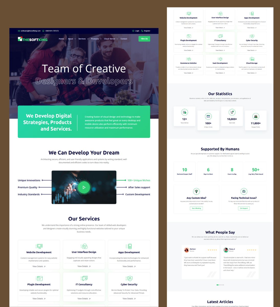 Responsive Creative Agency Website Design using WordPress. Fully SEO optimized.

How does it look? DM me for your Website Project.