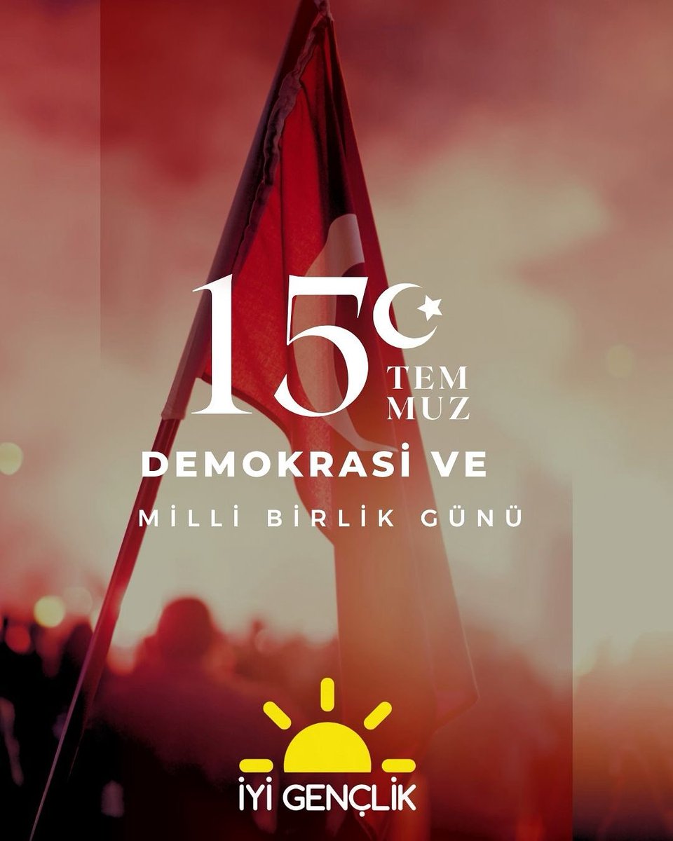 15 Temmuz, milletimizin iradesine vurulmak istenen zincirleri kırdığı, demokrasiye ve Cumhuriyete sahip çıktığı tarihi bir duruştur.

Bu anlamlı günde, vatan uğruna can veren aziz şehitlerimizi rahmetle, kahraman gazilerimizi minnetle anıyoruz.

Demokrasiye olan inancımızdan asla