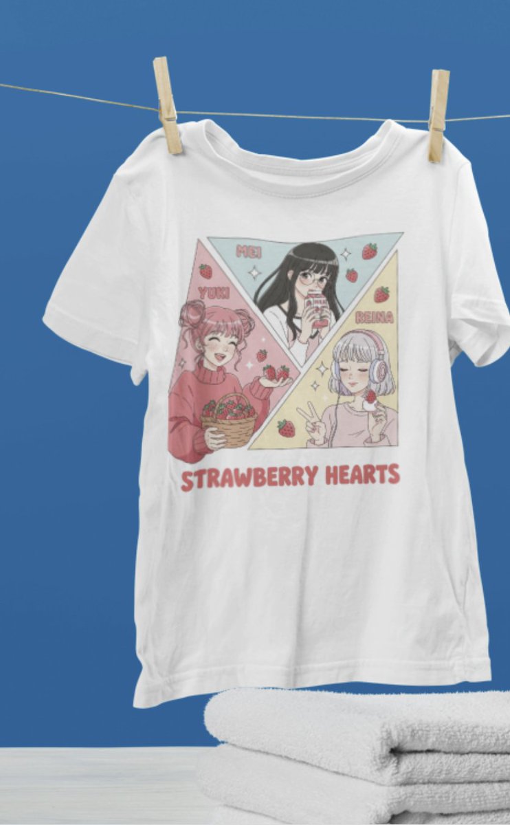 askalany_lina's tweet photo. 🍓✨ Strawberry sweetness meets kawaii anime charm!
Three-panel flat vector design for true strawberry lovers 💕
Now on tees, totes &amp; more!
#KawaiiStyle #StrawberryLovers #AnimeDesign #FlatVector #CuteAesthetic #KawaiiFashion #RedbubbleArtist
👕 https://t.co/T0LfPdrx7b https://t.co/JJolqwb62t