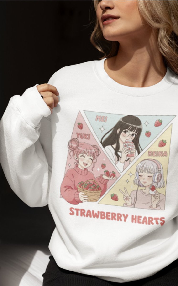 askalany_lina's tweet photo. 🍓✨ Strawberry sweetness meets kawaii anime charm!
Three-panel flat vector design for true strawberry lovers 💕
Now on tees, totes &amp; more!
#KawaiiStyle #StrawberryLovers #AnimeDesign #FlatVector #CuteAesthetic #KawaiiFashion #RedbubbleArtist
👕 https://t.co/T0LfPdrx7b https://t.co/JJolqwb62t