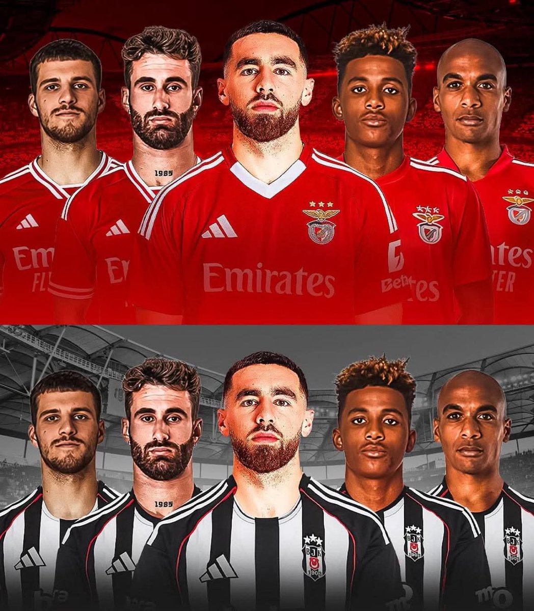 Transferde Benfica - Beşiktaş kardeşliği 👏 David Jurasek, Rafa Silva, Gedson Fernandes, Joao Mario ve Orkun Kökcü👍 Hepsi Benfica forması giymişti ve şuan Beşiktaş forması giyecekler