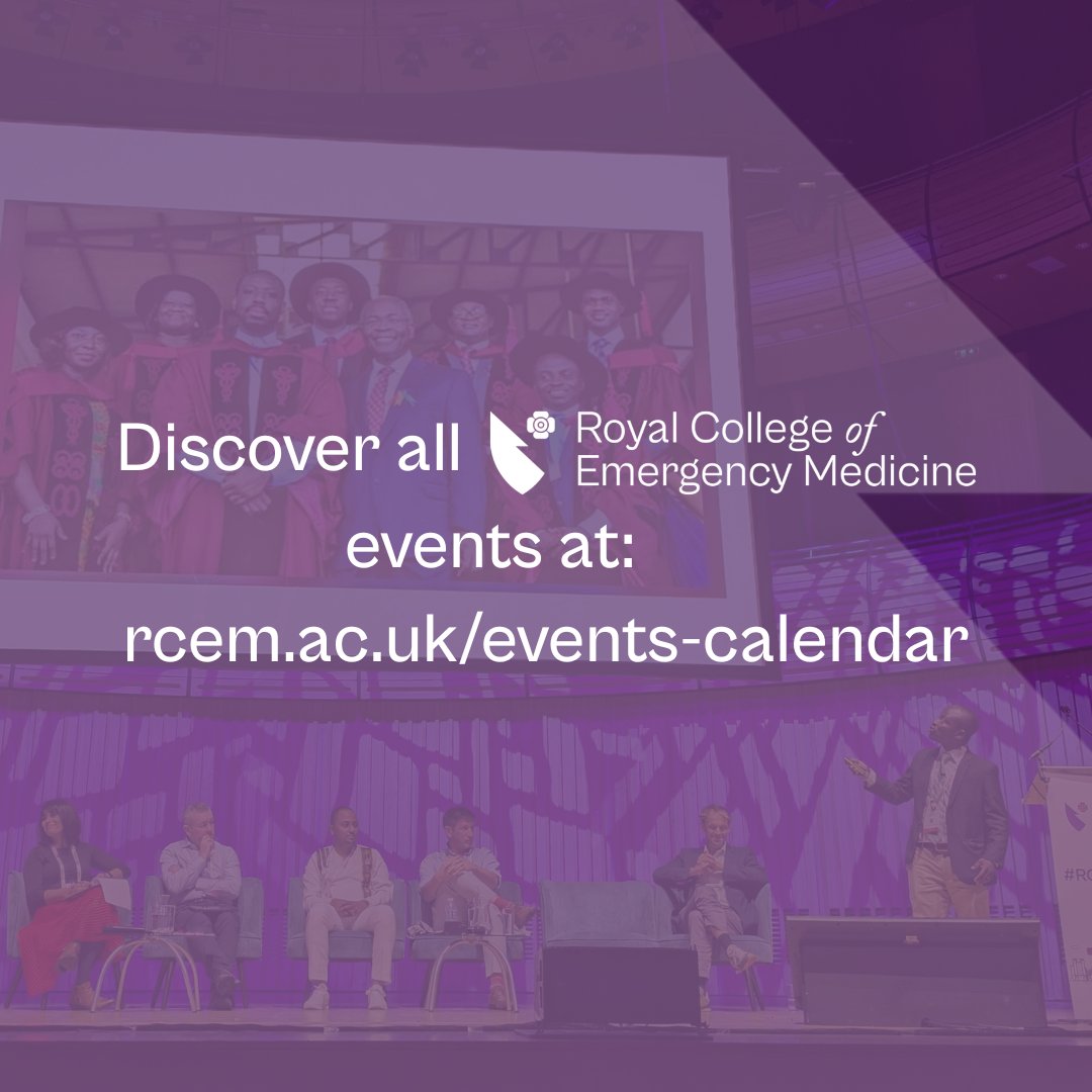Discover all our insightful, CPD-accredited courses: rcem.ac.uk/events-calenda… 

Upcoming events:

- Clinical Studies Group
- SECEM Conference
- ACCS Careers Day
- Clinical Toxicology Study Day
- Transition from Trainee to Consultant
- Chest Drain Insertion Course
- CESR Portfolio