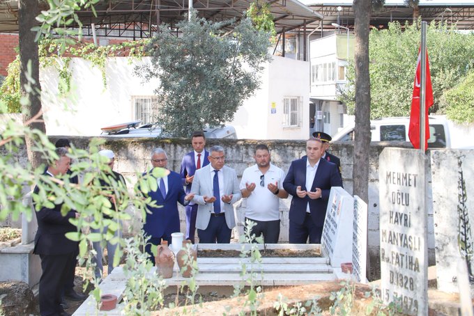 Köşk Kaymakamı Hasan Taş Şehit Kabirlerini Ziyaret Etti