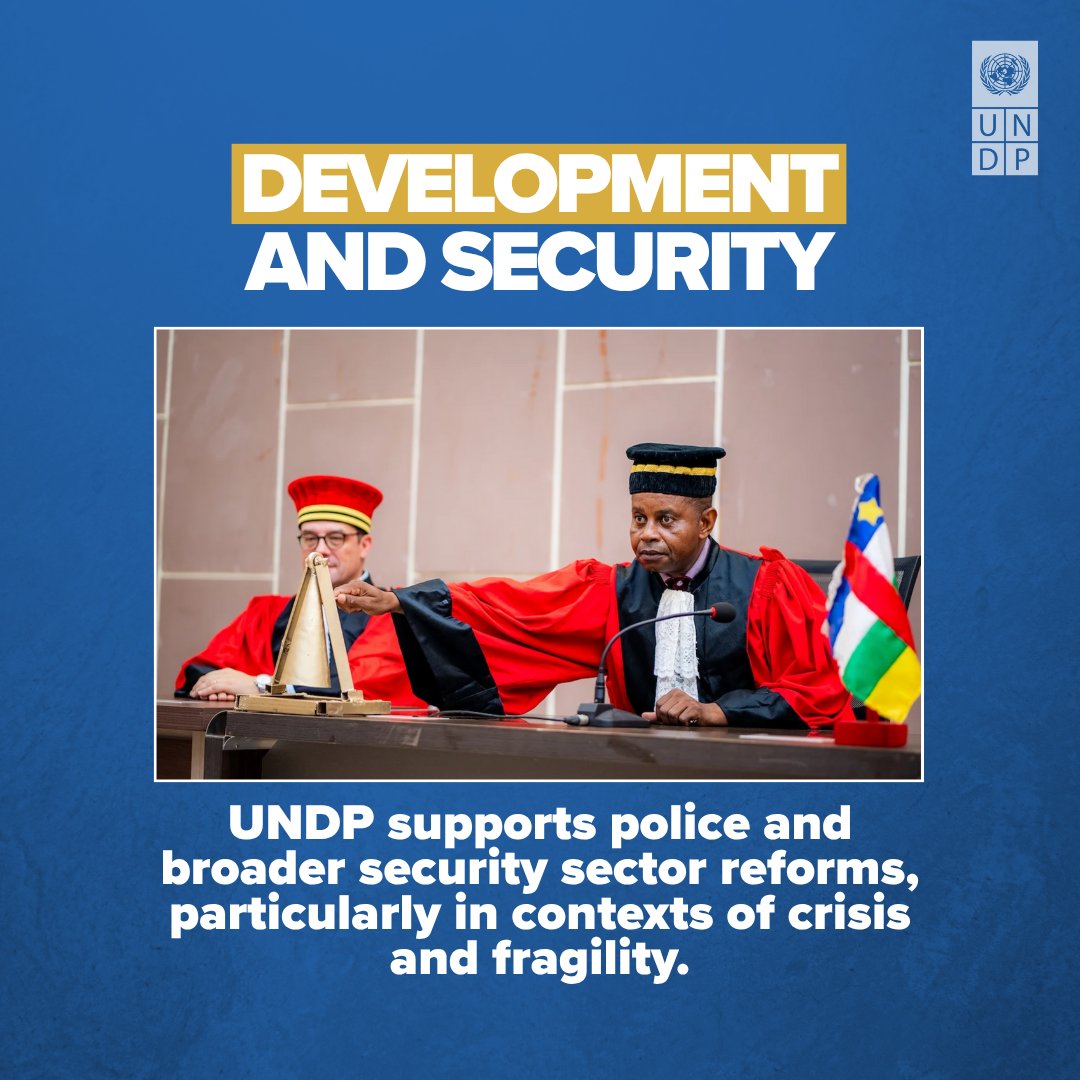 UNDPCrisis's tweet image. 👉 Security is essential for peace & progress.
In the hardest times, we stand with national partners for safety, justice and rights. Through partnerships and innovations, explore how our #RuleOfLaw work enables security for all.
Read our new story ➡️ go.undp.org/UXt