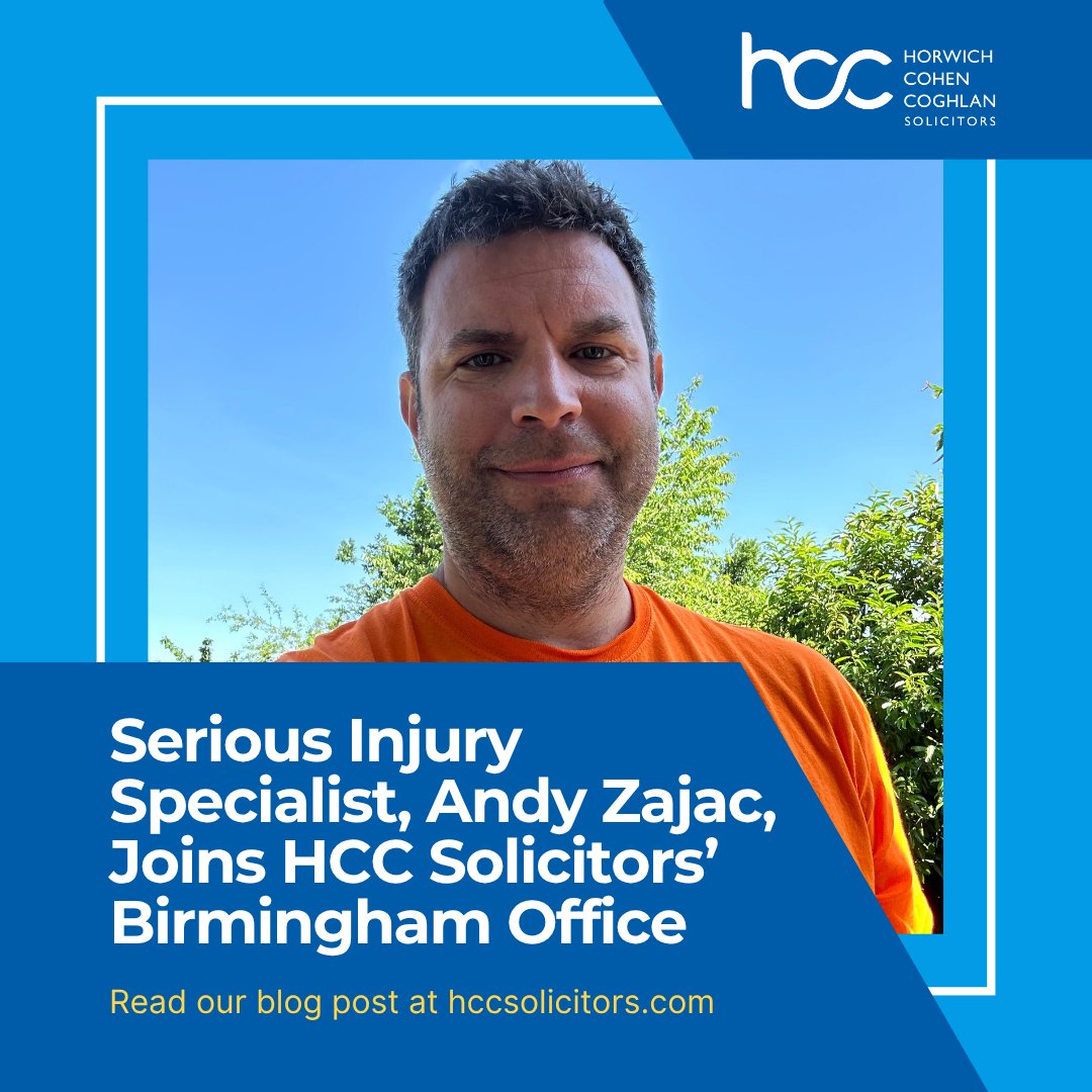Welcome to the HCC team Andrew Zajac, we are thrilled to have you on board.

Read more about Andy on our blog - hccsolicitors.com/andrew-zajac-j…