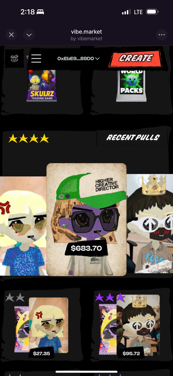 No way. 

I invited a few hundred people into the vibemarket private alpha, and someone pulled a nice legendary 

from $18 a pack to $683 (if they want to sell back) 

Protardio